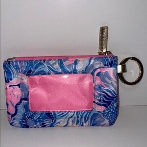 Lilly Pulitzer ID Case in SHADE SEEKERS.  Used once.  Like new